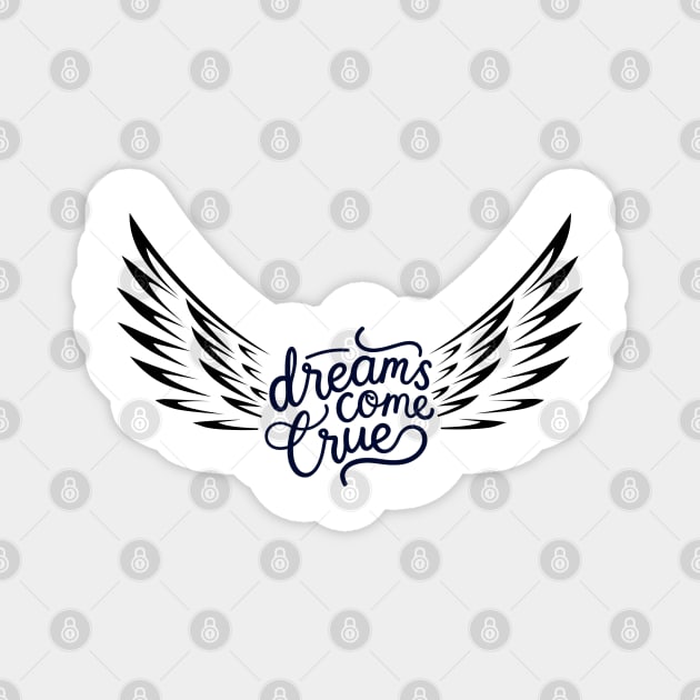 Dreams come True Wings Magnet by Cotton Candy Art