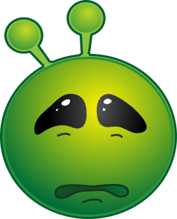 Funny Alien Monster ET Extraterrestrial Martian Green Man Emoji for Women, Men and Kids 13 Magnet