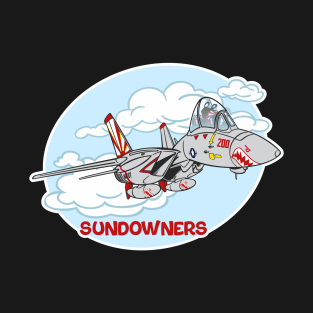 Tomcat Cartoon VF-111 Sundowners T-Shirt