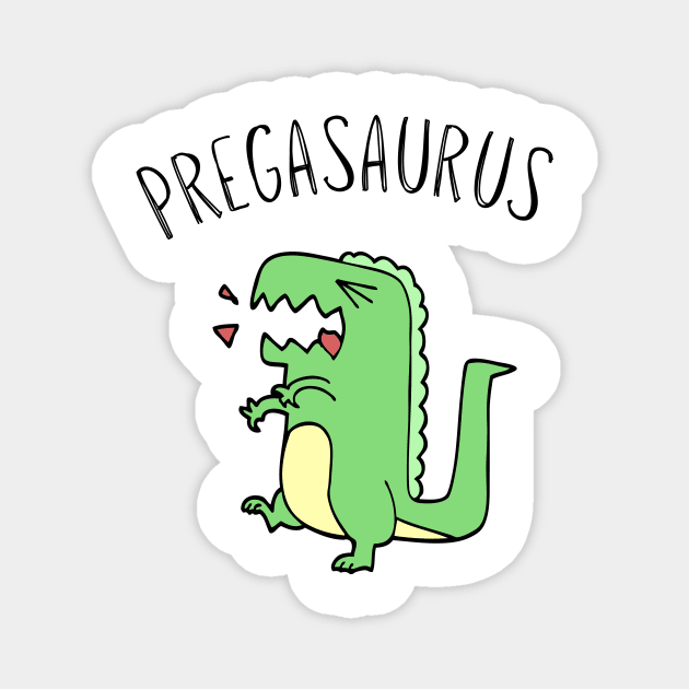 Pregasaurus rex Mom To Be Funny Pregnancy Pregnant Woman Magnet by yassinebd