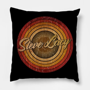 arjunthemaniac,circle vintage retro faded Steve Lacy Pillow