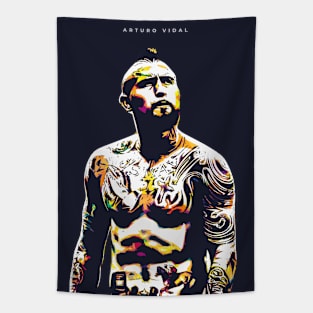 Arturo Vidal Pop Art Tapestry