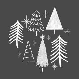 Christmas Tree Evergreen Pine Tree With Snow T-Shirt