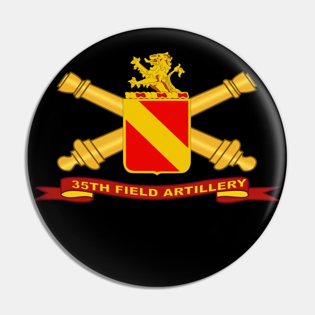 35th Field Artillery w Br - Ribbon Pin by twix123844