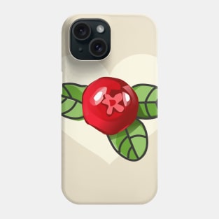 Sweet cranberry in the heart Phone Case