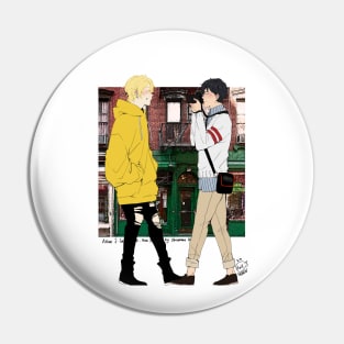 Banana Fish - Ash Lynx and Eiji Okumura in New York Pin