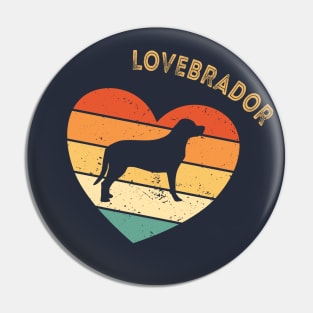 Labrador Retriever Golden Retriever Retro Designs Pin