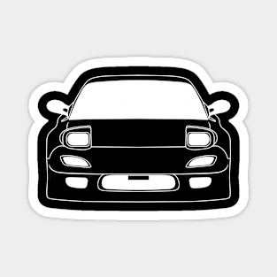 Mazda RX7 White Outline Magnet