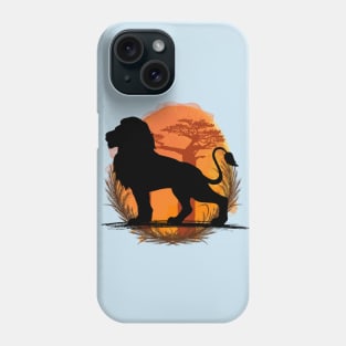 Lion Silhouette - Savannah Phone Case