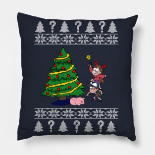 Gravity falls Christmas sweater Pillow
