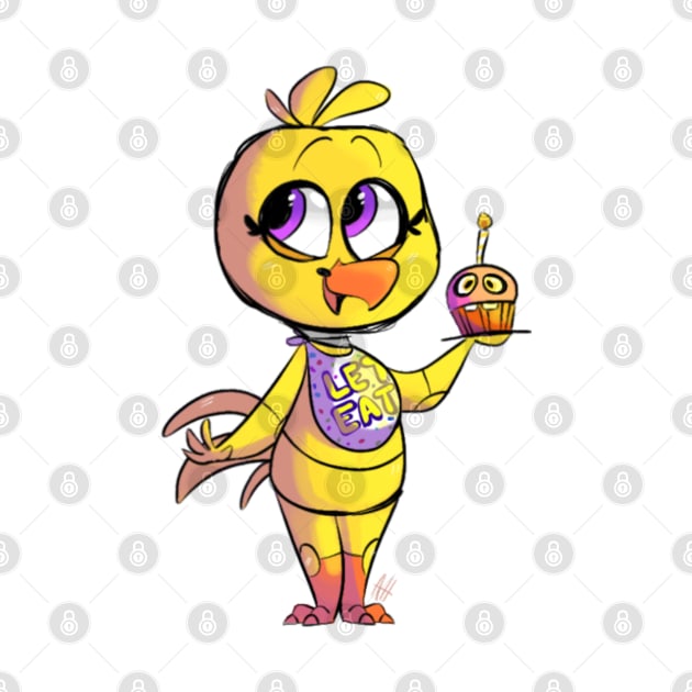 Fnaf 1 Chica by opthedragon