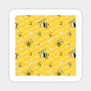 Bees on Honeycomb Magnet