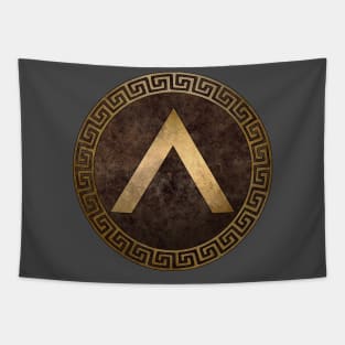 Spartan Shield Lambda Symbol of Sparta Tapestry