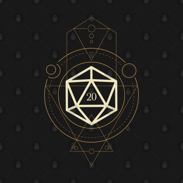 Esoteric Polyhedral D20 Dice Tarot Ten by dungeonarmory