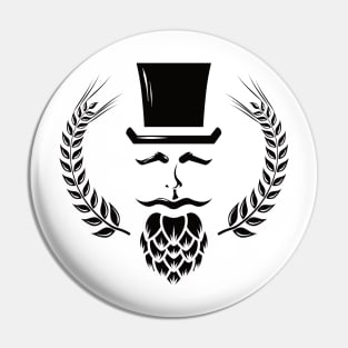 The Brewmaster (black) Pin