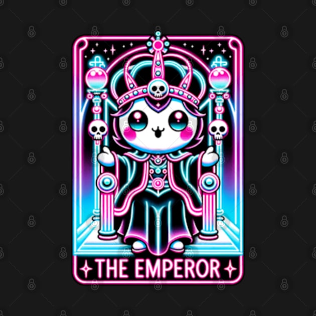 The Emperor Tarot Card Kawaii Cute Pastel Goth by Lavender Celeste