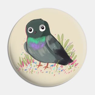 Cute pigeon drawing Pin