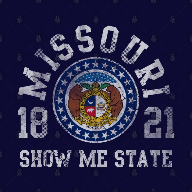 Retro Missouri Show Me State 1821 by E