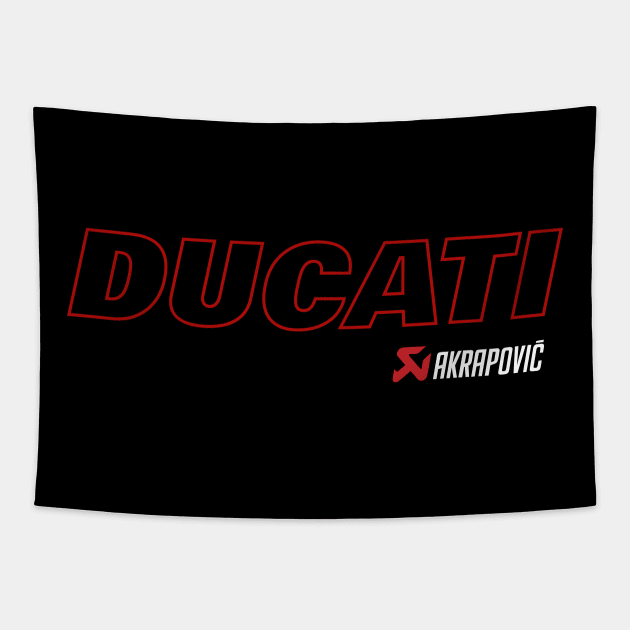 Ducati Akrapovic Scorpion Tapestry by tushalb