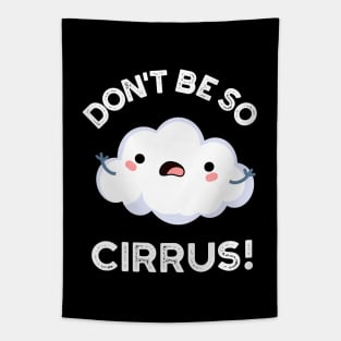 Don't Be So Cirrus Cute Weather Cloud Pun Tapestry