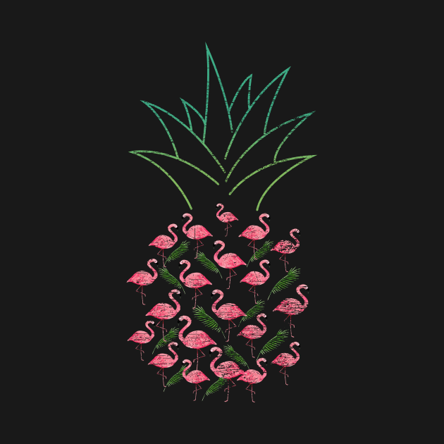 Pineapple Flamingo by shirtsyoulike