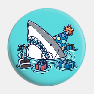 Birthday Shark III Pin
