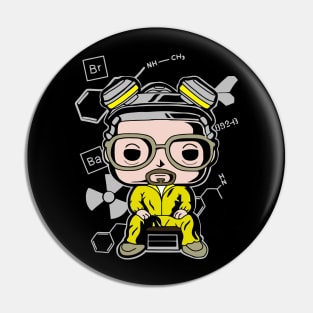 Mr. White Pop art Pin