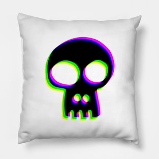 CMYK Skull Pillow