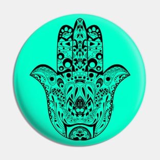 hand of god in mantra mandala pattern ecopop Pin