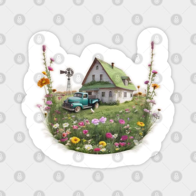 farm house Magnet by JnS Merch Store