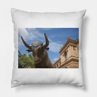 Bull, Stock Exchange, Frankfurt Pillow