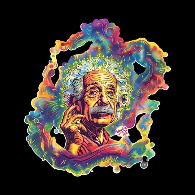 Psychedelic Genius Tee – Einstein’s Vibrancy by Weird-O, Ink by 20th Century Tees