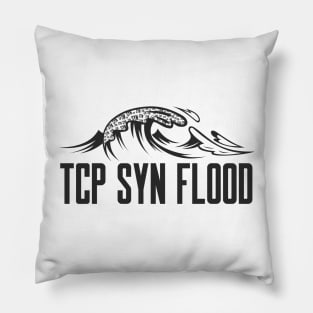 Cybersecurity TCP SYN Flood Attack Wave Pillow