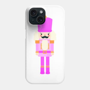 Pink On Pink Christmas Nutcracker Toy Soldier Graphic Art Phone Case