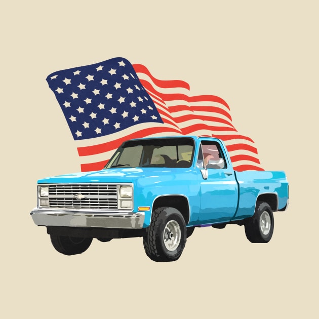 American Truck Blue by Widmore