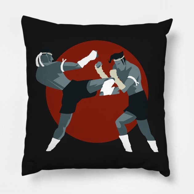 Muay Thai Match Pillow by amitsurti