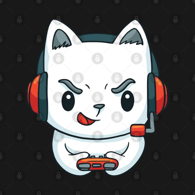 Gamer Cat | Gaming Kitten by LR_Collections