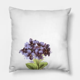 Purple Vintage Flower Pillow