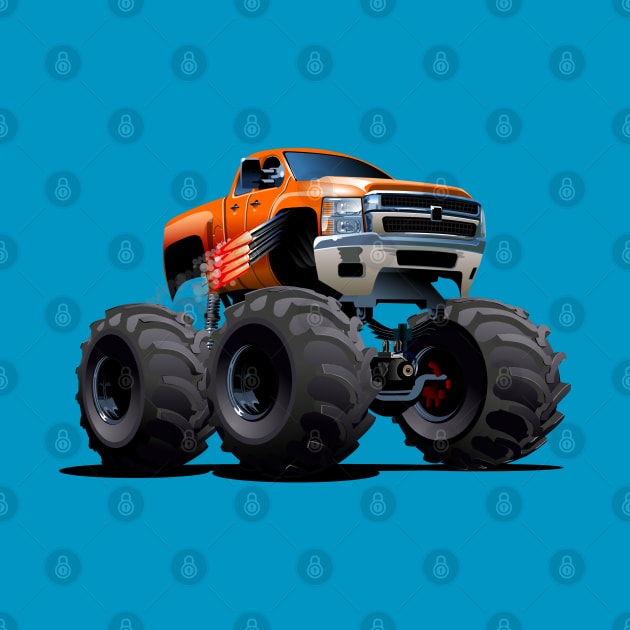 Cartoon monster truck by Mechanik