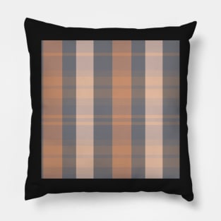 Light Academia Aesthetic Evander 2 Hand Drawn Textured Plaid Pattern Pillow