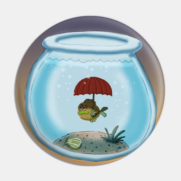 Fish Umbrella Pin by macccc8