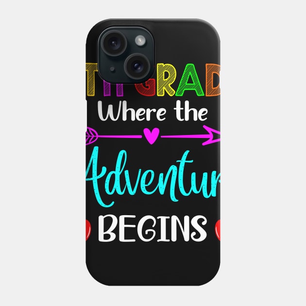5th Grade Where The Adventure Begins Phone Case by SimonL