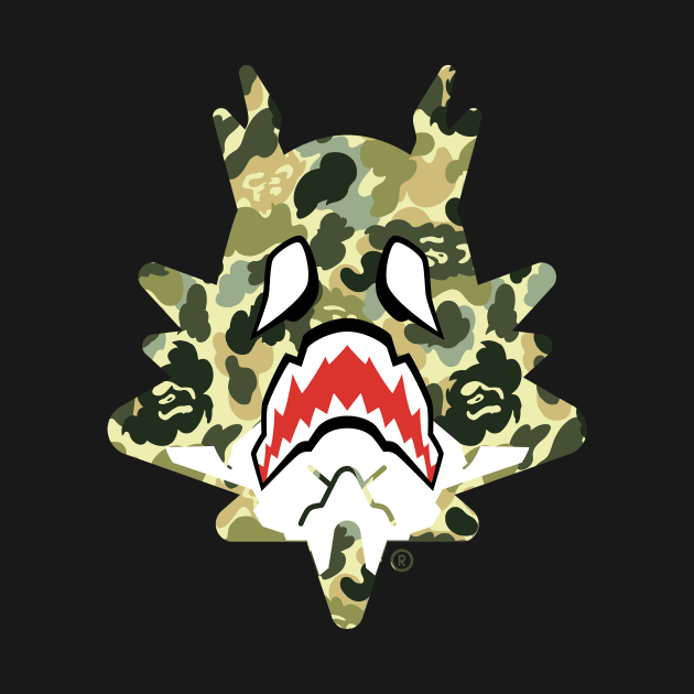 Aimon Green Camo Dragon Head by NOW STREET