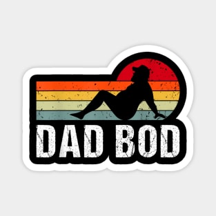 Mens Dad Bod  Best Dad Fathers Day Beer Magnet