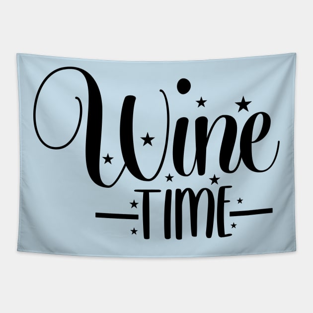 Wine time - Christmas Gift Idea Tapestry by Designerabhijit