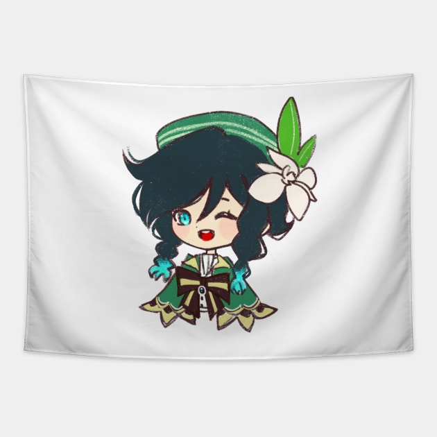 Venti chibi Tapestry by ariaayuzawa