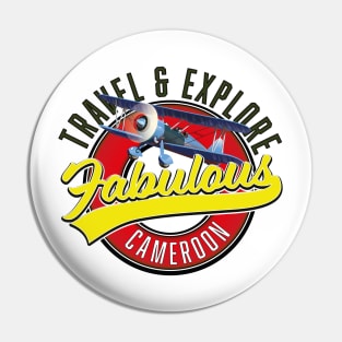 Travel explore fabulous Cameroon logo Pin