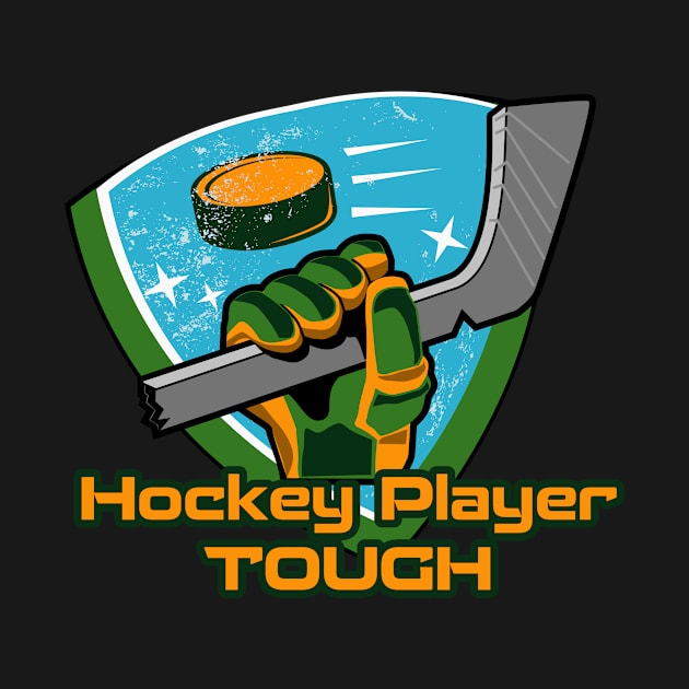 Hockey Player Tough by Toogoo