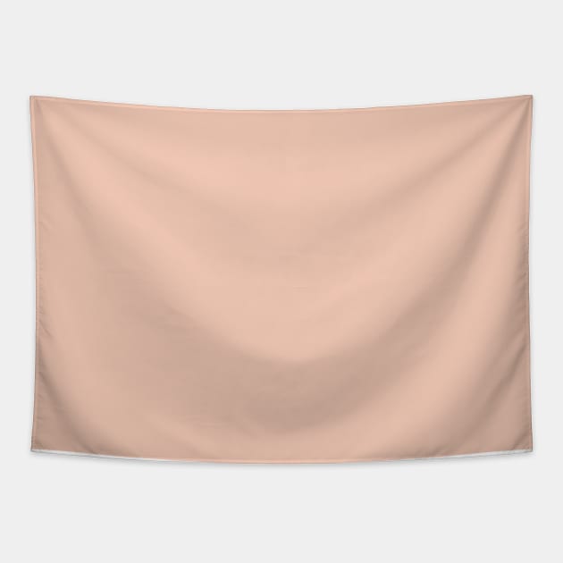 Peach Plain Solid Color Tapestry by squeakyricardo