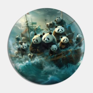 Odyssey of the Pandas: Brave Voyage in Search of a New Home Pin